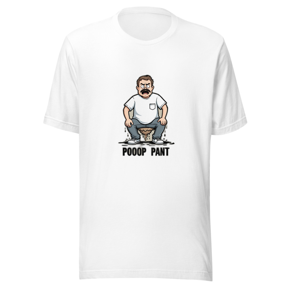 Cartoon Man Pooping Pants