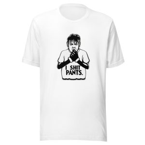 Nervous Man Biting Fists Stencil