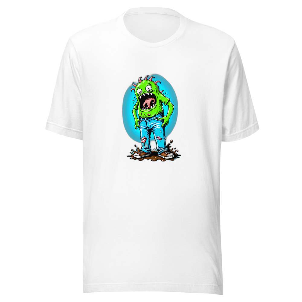 Greenmonster In Pants Cartoon
