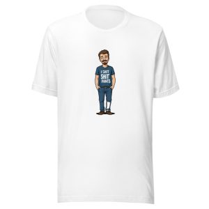 Grinning Bearded Man Hands In Pockets