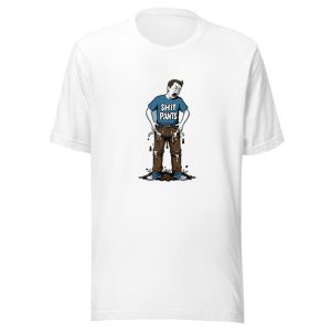Pale Groaning Man Over Poop Pile