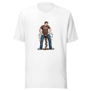 Man Pulling Waistband Pooping Shirt Poop Flow
