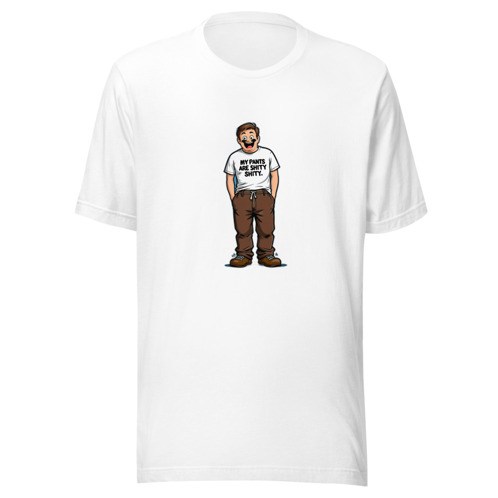 Man Wearing My Pants Shitty Shirt Brown Pants