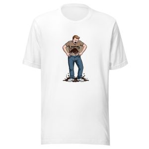 Man Wearing Pooping Shirt Poop Spilling From Stomach