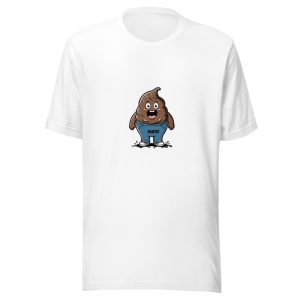 Poop Character In Jeans With Pants Text Cartoon