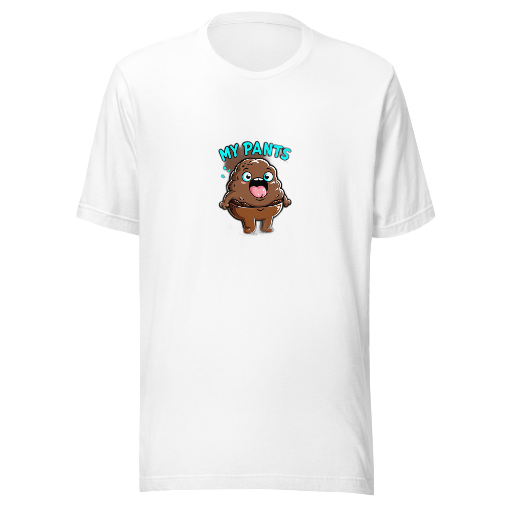 Poop Character My Pants Are Shity Brown Background