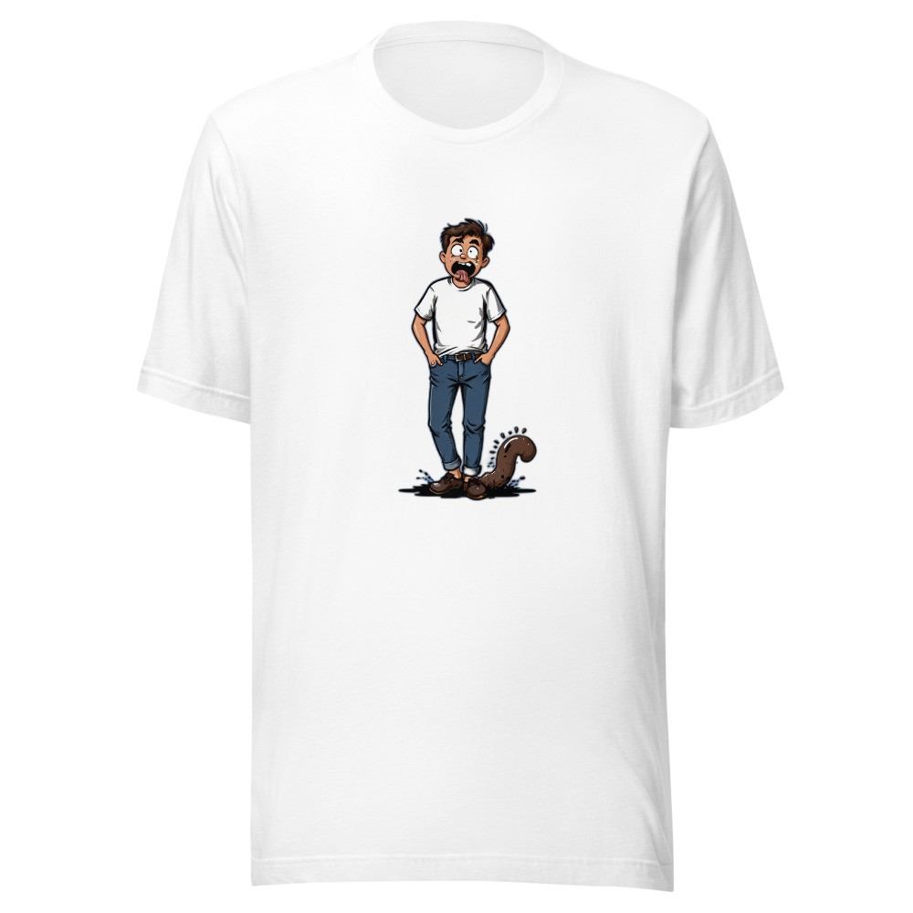 Poop Trail Man Cartoon