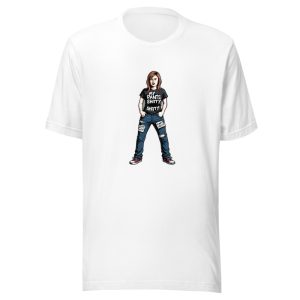 Woman Wearing My Pants Shitty Shirt Ripped Jeans