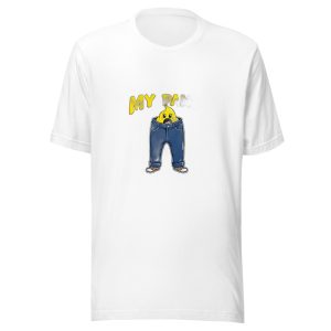 Yellow Character Peeking From Jeans My Pants