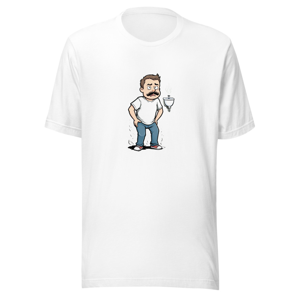 Cartoon Man Desperate To Poo
