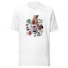 Too Late Doodle Underwear printed on a white t-shirt
